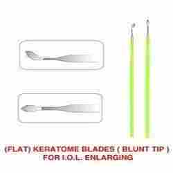 Flat Keratome Blades Blunt Tip For I.O.I. Enlarging