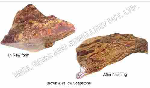 Brown and Yellow Soapstone