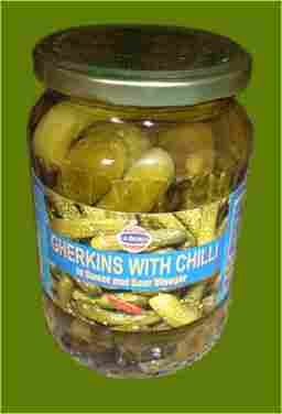 Pickled Gherkins With Chilli