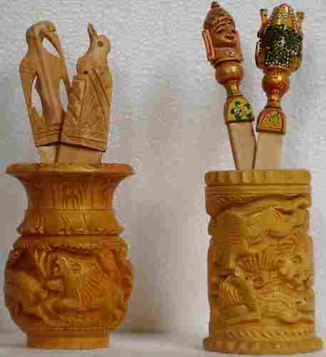 Wooden Carving Pen Stands