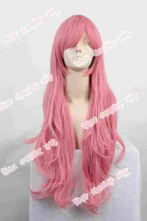 Heat Resistant Vocaloid Luka Ruka Pink Wavy Cosplay Wigs