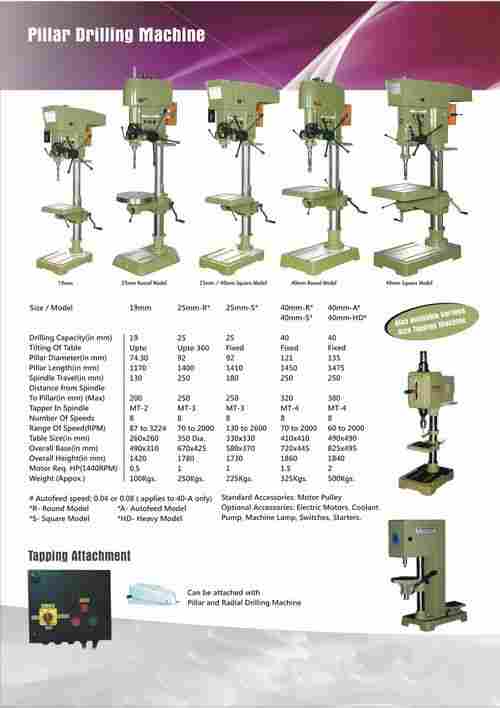 Pillar Drilling Machine