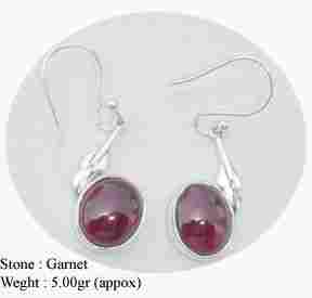 Garnet Stone Earring