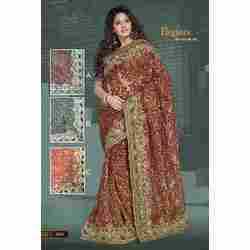 Multi Colored Glass Tissue Sarees