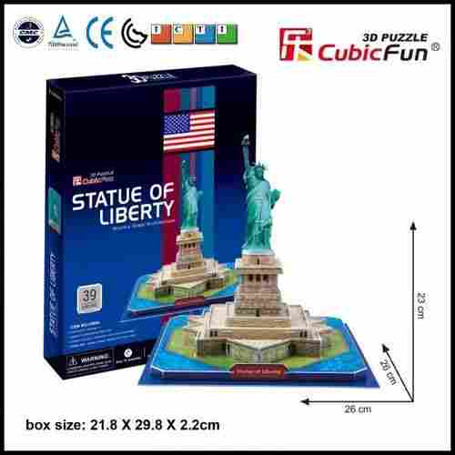Cubic Fun Statue Of Liberty Small 3D Foam Puzzle