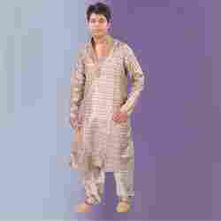 Silk Pathani Kurta Pyjama