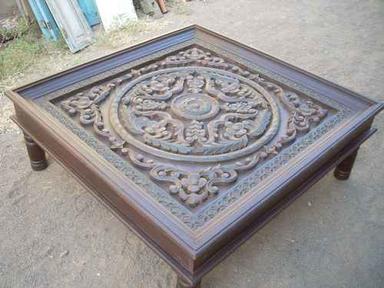Designer Wooden Carved Coffee Table