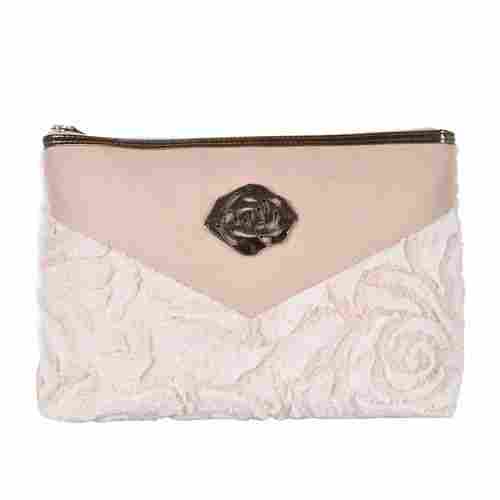Soft Fur Rose Flowers Printed Elegant Ladies Bags