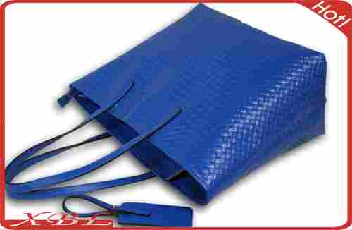 Blue Color Elegant Classical Leather Shoulder Bag