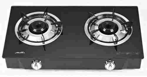 Tabletop Glass Gas Stove With Two Burners