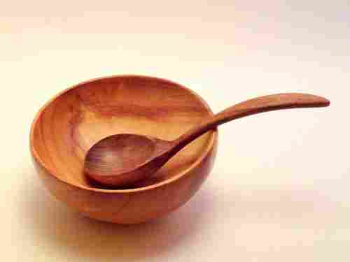 Wooden Soup Bowl