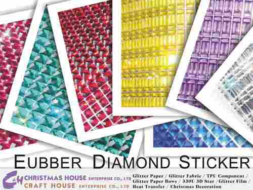 Square Rubber Diamond Sticker