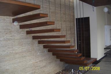 Mild Steel Wooden Stairs