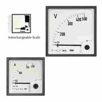 100% Accurate Analog Ac Moving Iron Din Panel Ammeter And Voltmeters