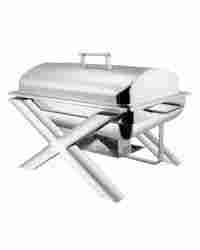 Rectangular Cross Leg Chafing Dish With Dome Cover