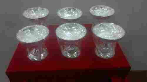 Silver Icecream Cups