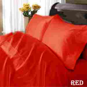 Blood Red Bed Sheet