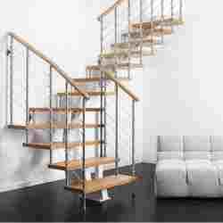 Stainless Steel Wooden Stairs