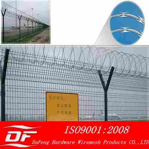 Galvanized/powder Coated Airport Perimeter Fence
