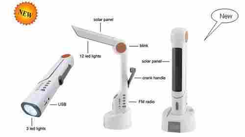 Dynamo Solar Lamp With Radio And Phone Charger