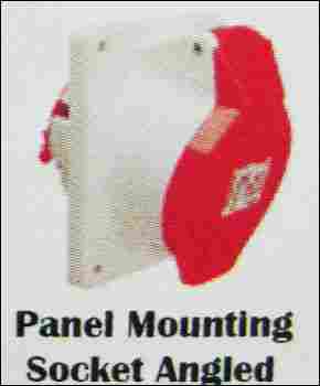 Pannel Mounting Socket Angled