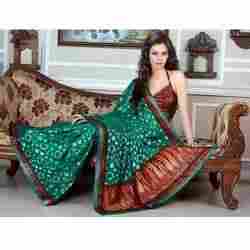 Fully Embroidered Net Saree
