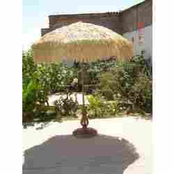 Garden Umbrella With Wood Frame