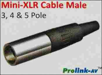 Mini Xlr Cable Male Connector