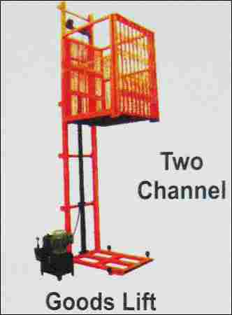 Two Channel Goods Lifts