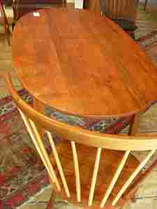 Oval Shape Wooden Table