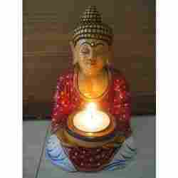 Hand Painted Sitting Budha Tea Light Holder