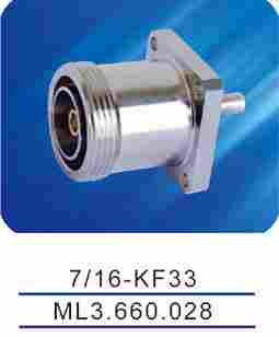 Female Connector with Flange 7/16
