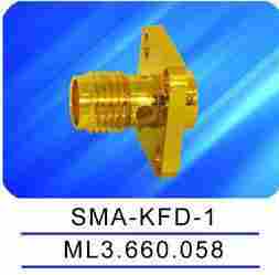 SMA Female Connector With Flange