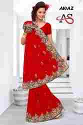 Red Contemporary Saree