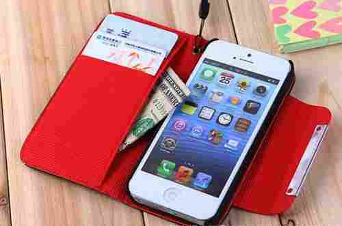 Wallet Leather Case For Iphone 5