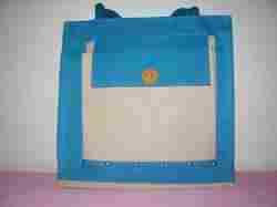 Designer Blue Jute Bags
