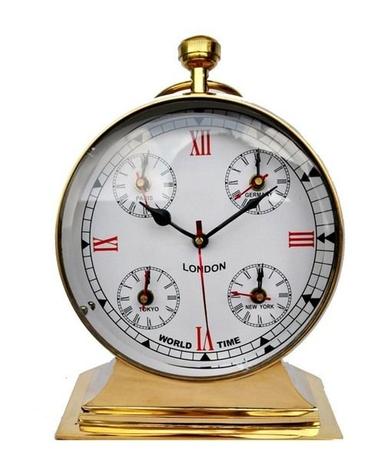 Table Clock Brass Metal