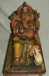 Wooden Antique Ganesha