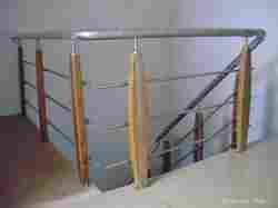 Stainless Steel Wooden Balustrade Railing