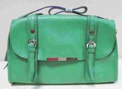 Green Color PU Handbag