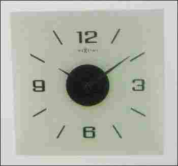 Glass Frosted Wall Clock