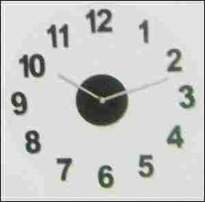 Latest Glass Black Wall Clock