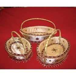 Oval Handle Basket Set of 3 Small