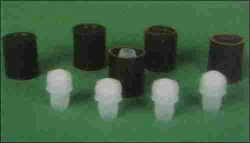 Plastic Brown Cap And Roll-On Ring