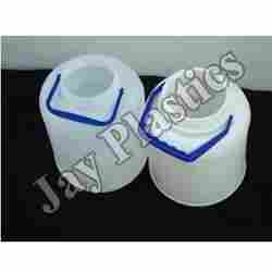 Wide Mouth White Plastic Jars