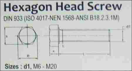 Hexagon Head Screw (Din933)