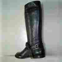 Black Color Ladies Leather Boot