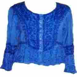 Designer Rayon Embroidered Top