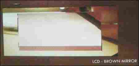 Lcd Brown Glass Mirror