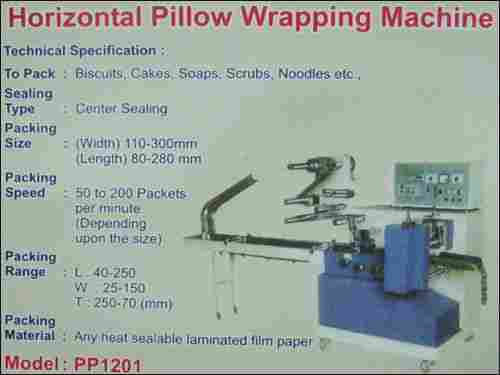 Horizontal Pillow Wrapping Machine (Model: Pp1201)